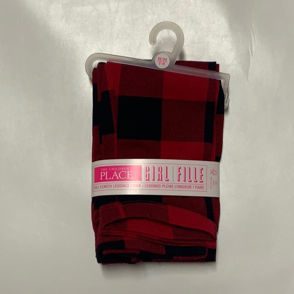 Girls plaid leggings, Size M, NWT - Picture 1 of 2